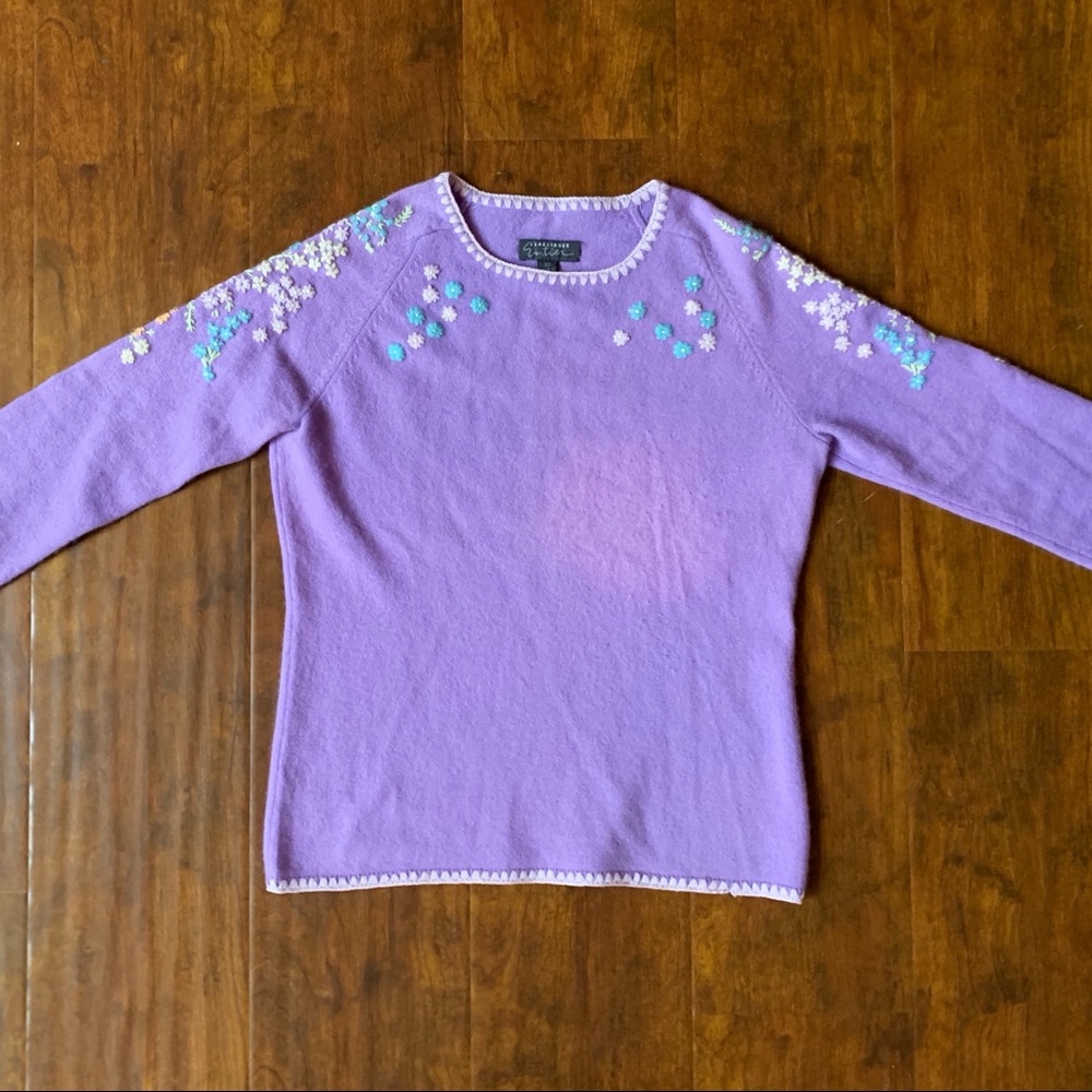 CLASSIQUES ENTIER Purple Cashmere Sweater